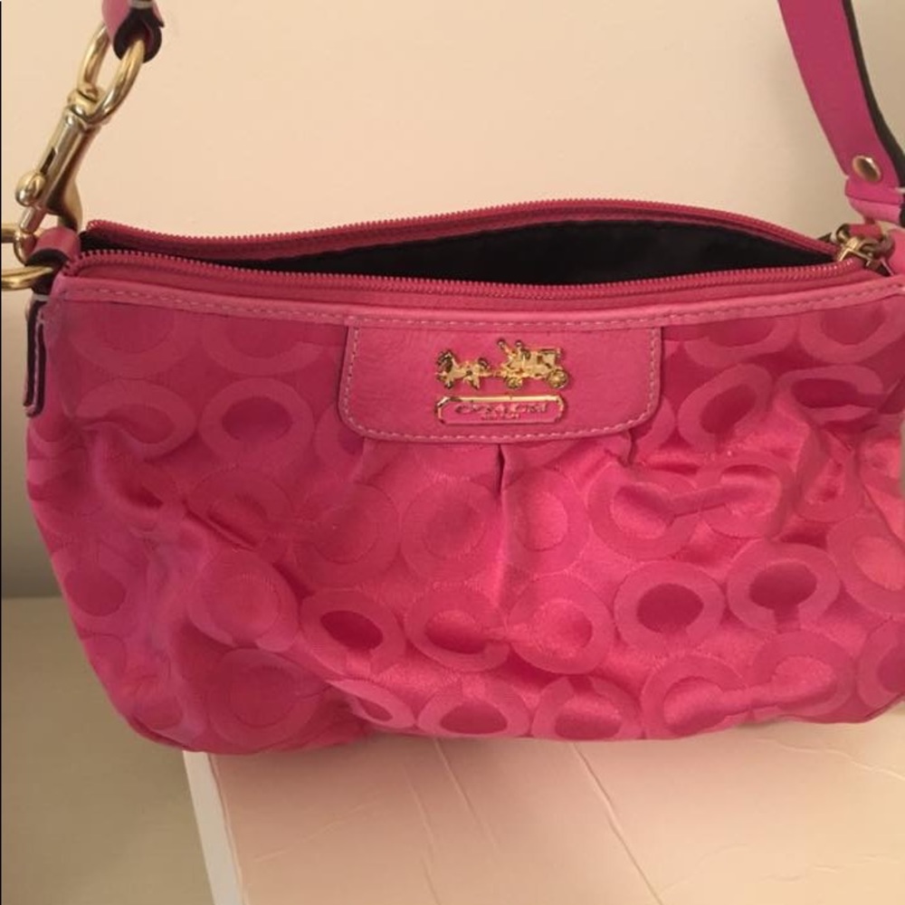 Pink coach purse